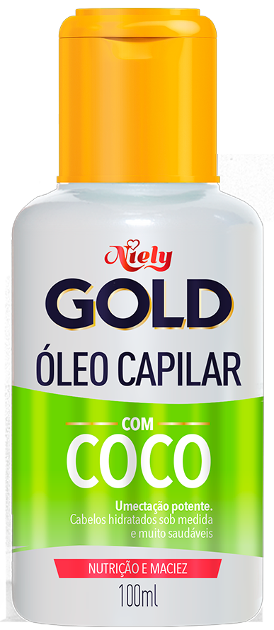 Imagem Packshot Óleo Capilar com Coco Niely Gold Hidratação Milagrosa 100ml | Fique Diva